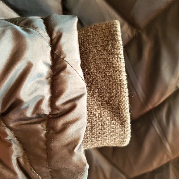 Anne Klein Rustic Gold Sheen Full length Coat Gold Hardware W Large - Picture 12 of 16